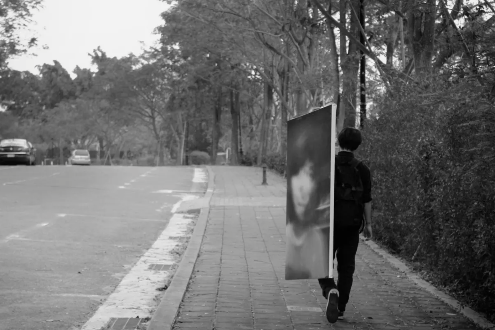 Selfie with pinhole camera